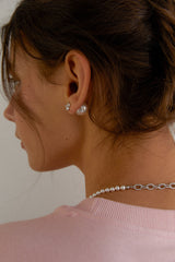 フローラルパールピアス/floral pearl earring