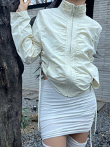 シャーリングウィンドジャケット / Shirring wind jacket