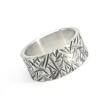 Rough9 silver ring (4596806778998)