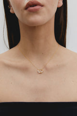 ウェイビーパールラウンドネックレス / wavy pearl round necklace