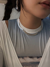 ラウンドコネクトネックレス/round connect necklace
