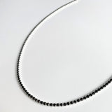 [ Silver 925 ] Silver Color Tennis Necklace (6660823711862)