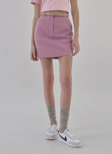 ステイシーセットアップバックポケットミニスカート/(SK-4753) Stacy setup back pocket mini skirt
