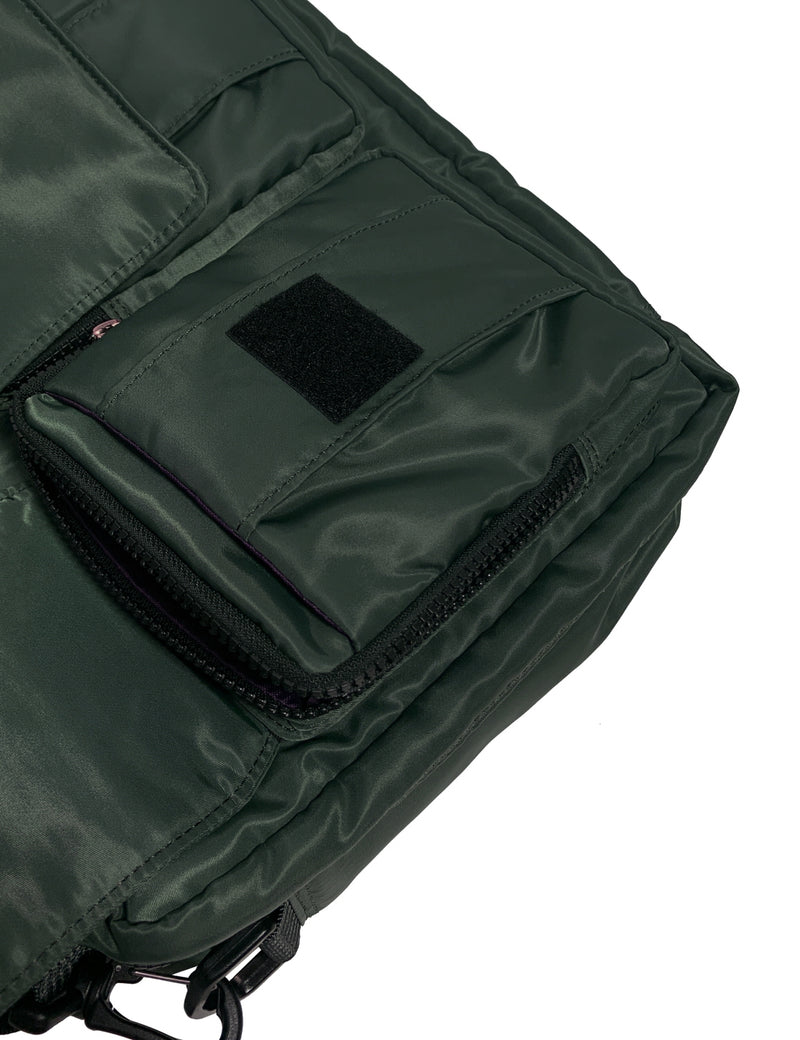 パッデッドカーゴポケットクロスバッグ / Padded Cargo Pocket Cross Bag (Khaki)