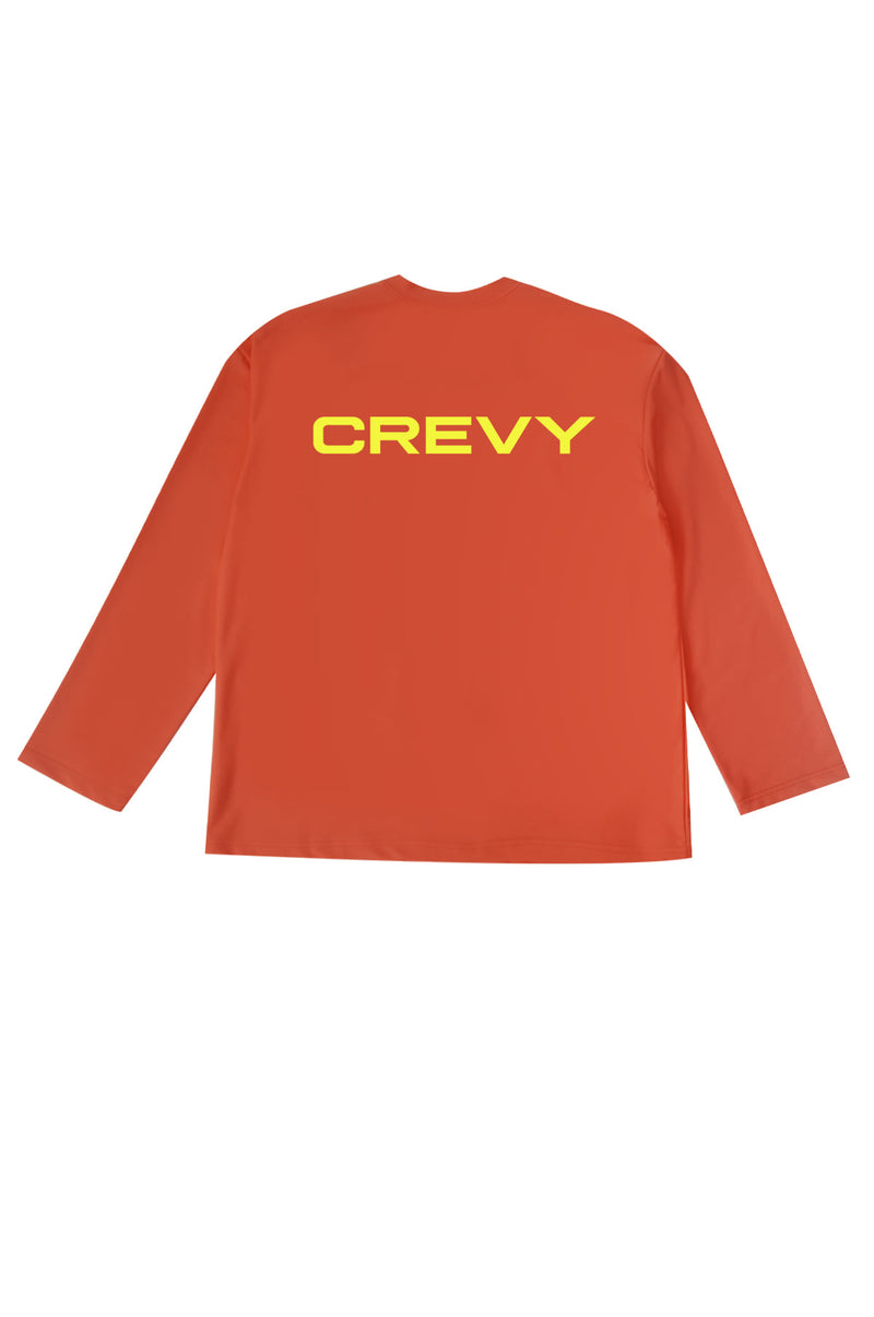ロゴオーバーフィットラッシュロングスリーブTシャツ/logo overfit rash long sleeve T-shirt (orange)