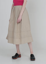 プリーツフレアロングスカート / (SK-4761) Pleated Flared Long Skirt