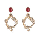 gold lozenge garland earrings (6565966119030)