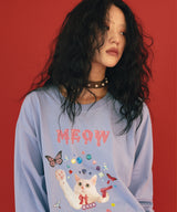 02ミャウミャウキャットTシャツ / 0 2 meow meow cat t-shirt (4579919659126)
