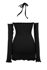 ホルターミニドレス / halter mini dress black