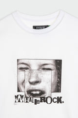 ホワットイズロックTシャツ / What is rock t-shirts (white)
