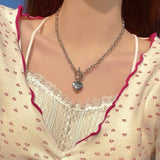 Cozy toggle heart necklace (6664244330614)