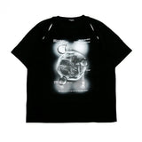 カットアウトグラフィックTシャツ / 222 Cutout graphic t-shirts - Black