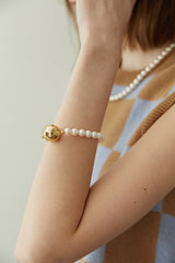 マグネットボールパールブレスレット / Magnet ball pearl bracelet - gold