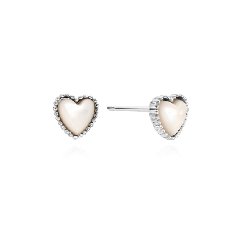 プリンハートピアス / pudding heart earring