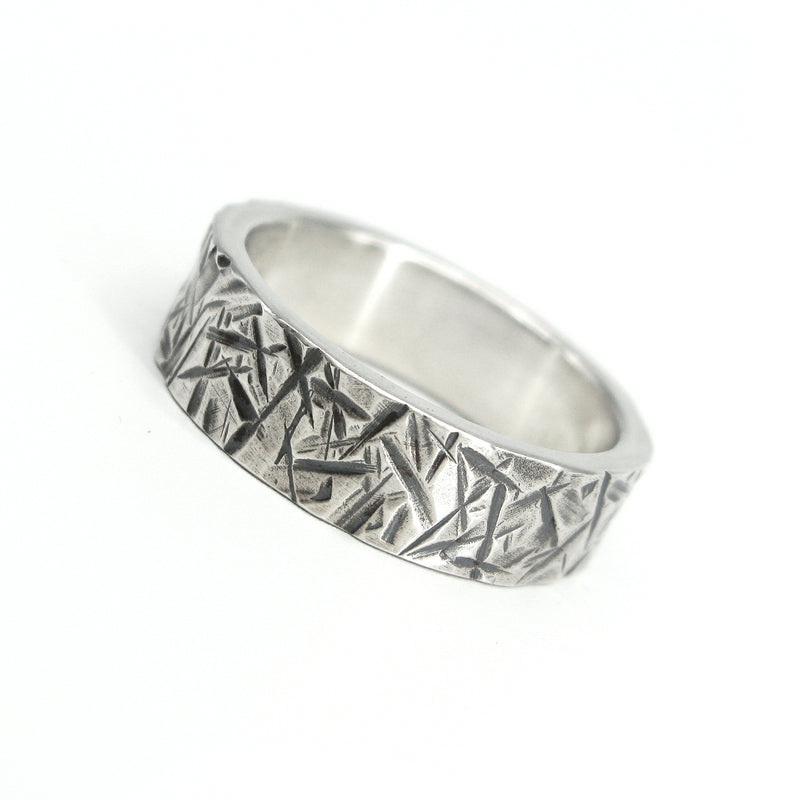 ラフ6シルバーリング / Rough6 silver ring (4596256145526)