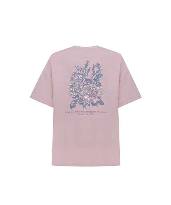 ローズレターTシャツ / ROSE LETTER T-SHIRT (3 colors)
