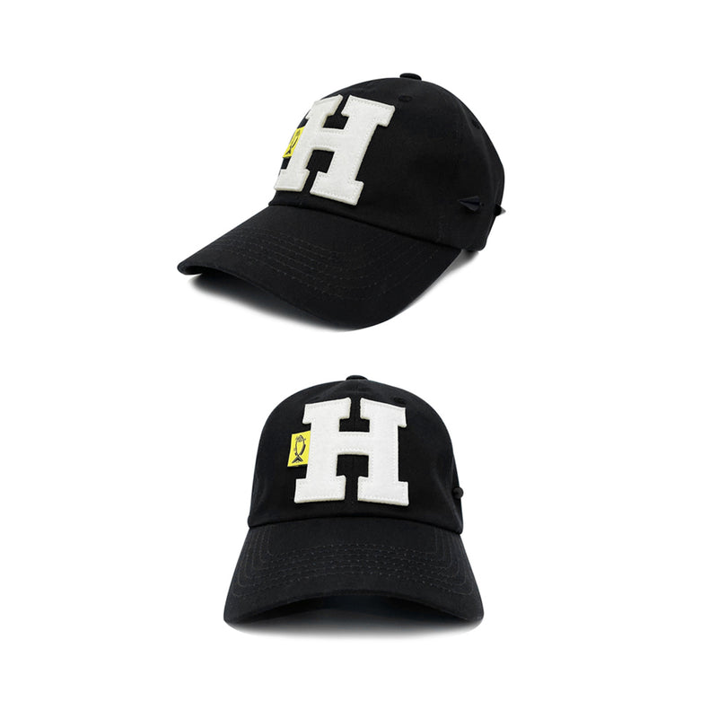 H-BALL CAP_BLACK (6688617496694)