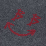BDクラシックスマイルロゴピグメントTシャツ / BBD Classic Smile Logo Pigment T-Shirt (Charcoal)