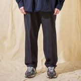 ワイドテーパードリンクルフリーチノパンツネイビー/Wide Tapered Wrinkle Free Chino Pants Navy (6683671691382)