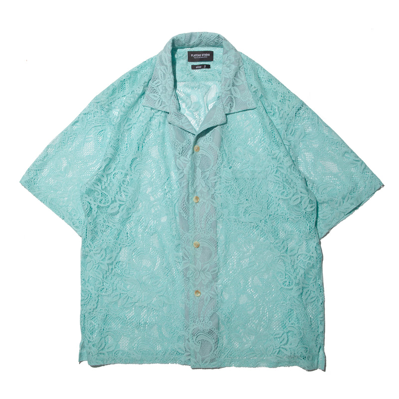 フローラルレースシャツ / floral lace shirt