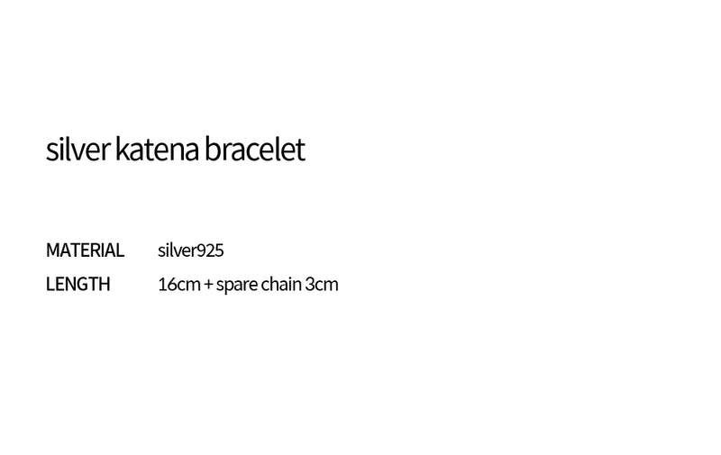 シルバーカテナブレスレット / silver katena bracelet (vermeil)