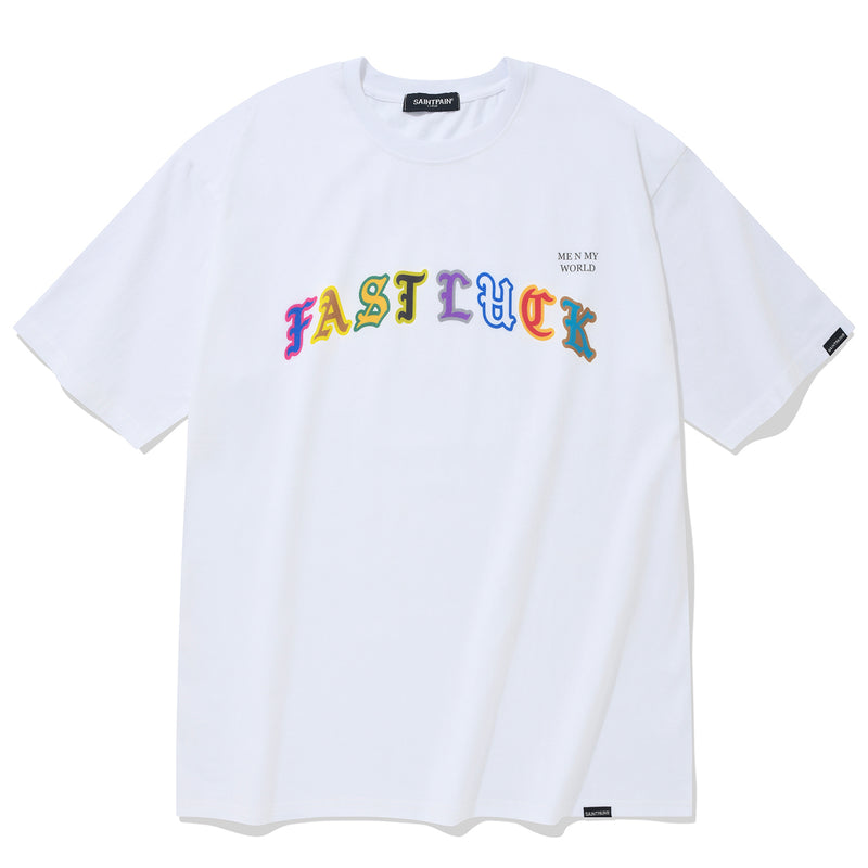 SPファストラックTシャツ / SP FAST LUCK T SHIRTS-WHITE