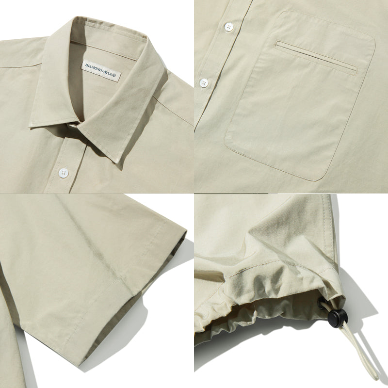 ワンマイルポケットシャツ/ワンマイルポケット 1/2 シャツ S80 ベージュ