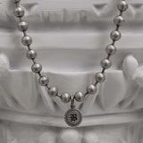 8mm ボールチェーンコインネックレス/8mm Ball Chain Coin Necklace (3823410053238)