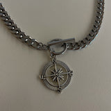コンパストグルバーネックレス / (RFS made)compass toggle bar necklace