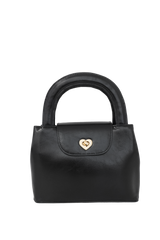 Janet Heart Vintage Mini Leather Tote Bag Bag
