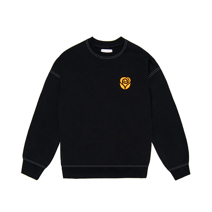 Essential Rose Sweatshirt [BLACK] (4612228776054)