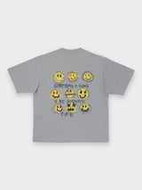 DOODLE SMILELY TEE - GREY / S24STS06-GREY