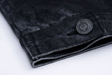 BBD Smoke Painted Custom Denim Jacket (Dark Gray)