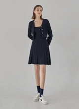 エイリーケーブルニットカーディガンドレスセット S / (OP-6033) Ailee Cable Knit Cardigan Dress Set S