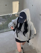 [BELLIDE MADE] Hug napping boxy loose fit hoodie