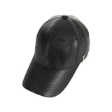 ストゥッドロゴレザーオーバーフィットボールキャップ / Stud logo leather over fit ball cap