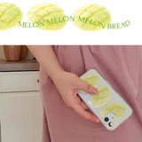 メロンブレッドスマホグリップ/melon bread smart tok