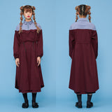 Trench One-piece [Wine Red] (6592084082806)