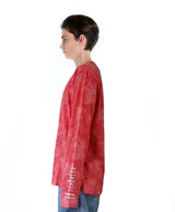 タイダイ 長袖Tシャツ レッド /tiedye long sleeve red (4437318926454)