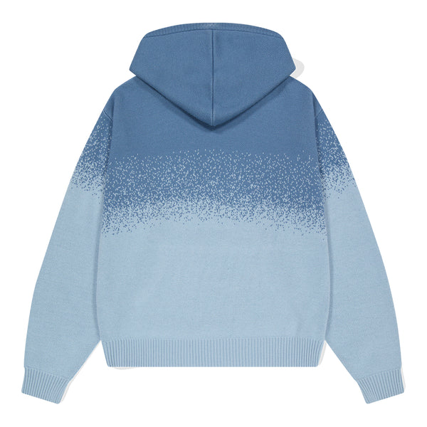 BASIC LOGO OMBRE KNIT HOODIE