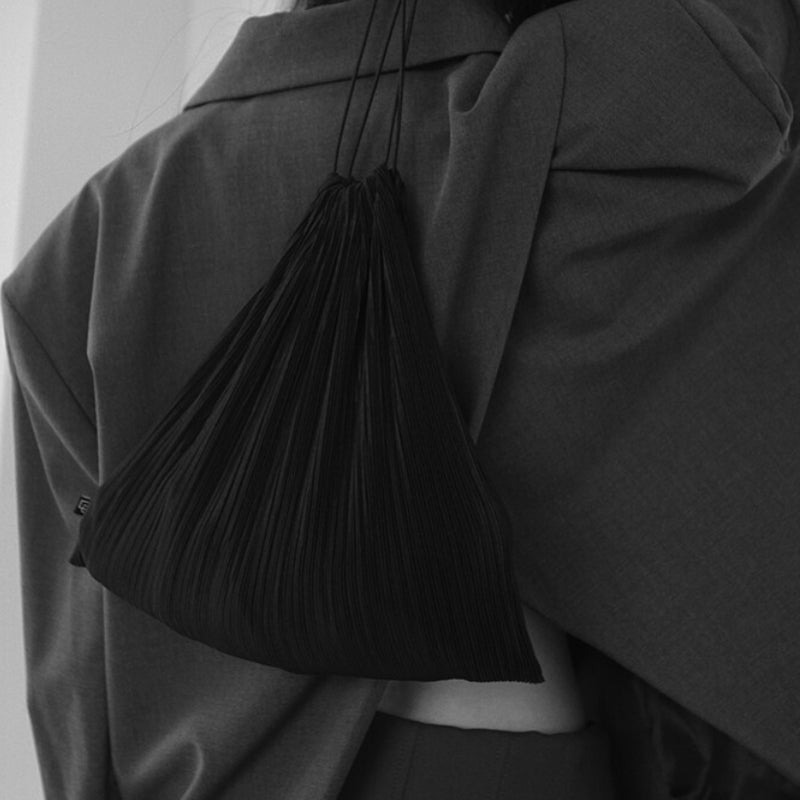 pleats bag (black)