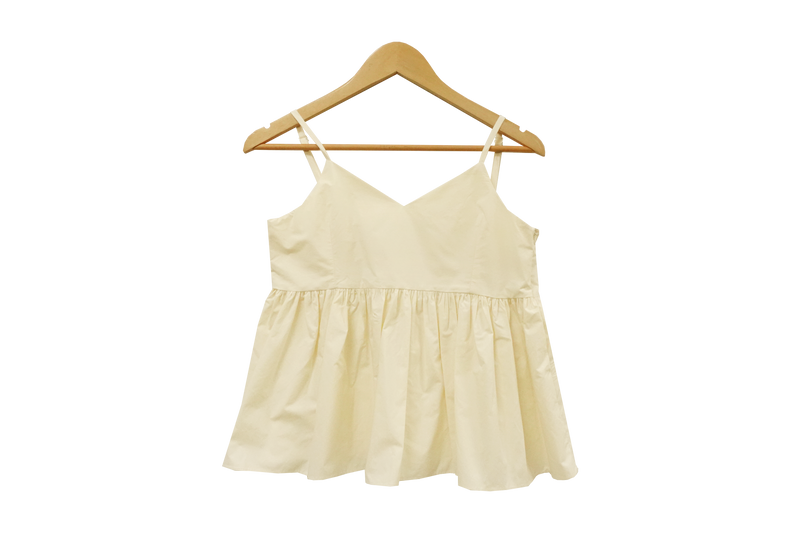 ディアシャーリングストラップキャミソールサマーブラウス / Dear shirring strap sleeveless sleeveless summer blouse (4 colors)