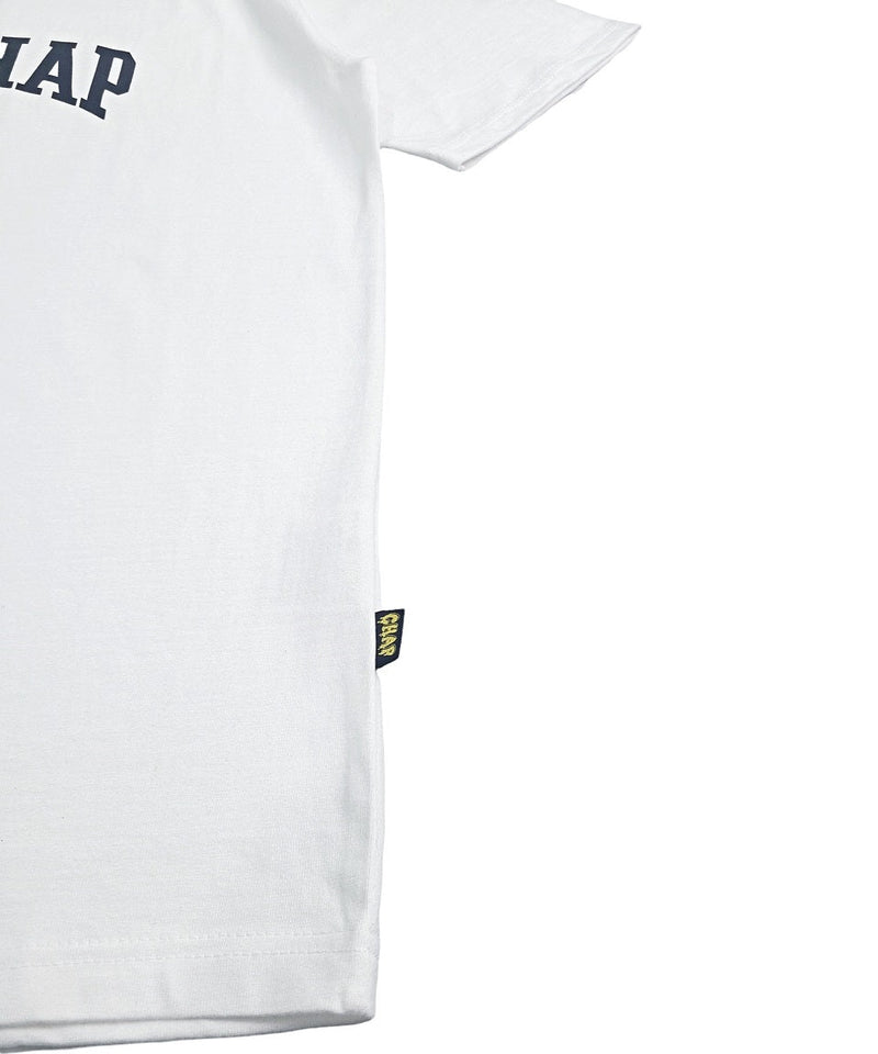 ベアチャップロゴTシャツ / Bear chap logo tee(White)