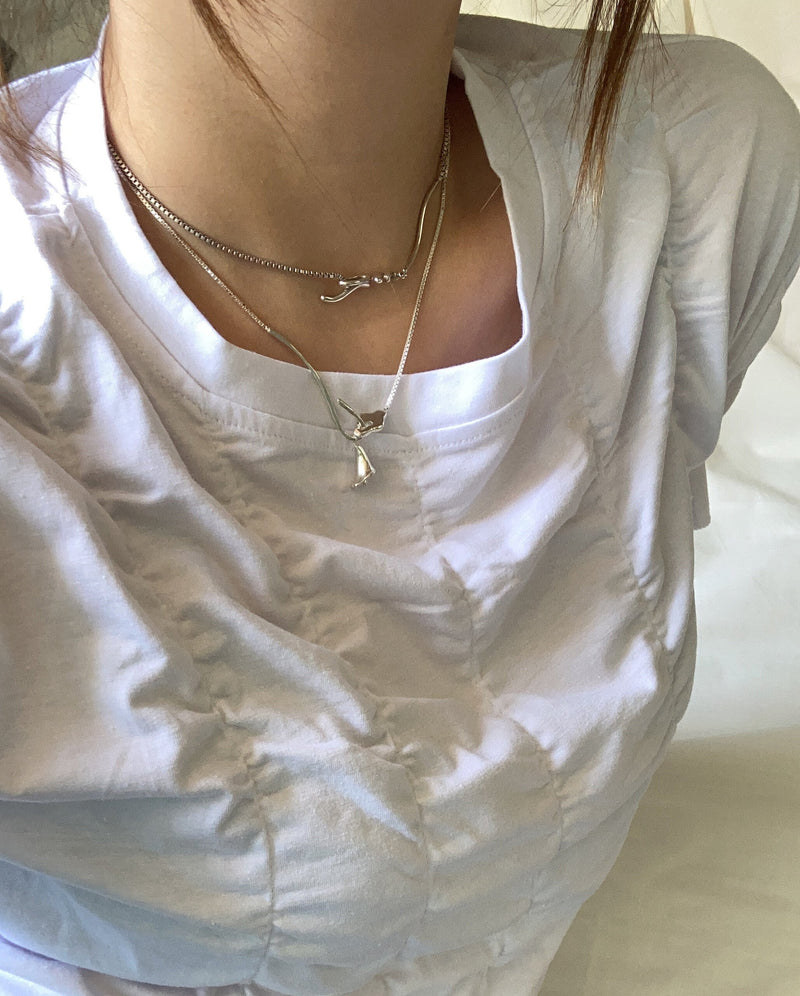 ループカラネックレス / Loop calla necklace