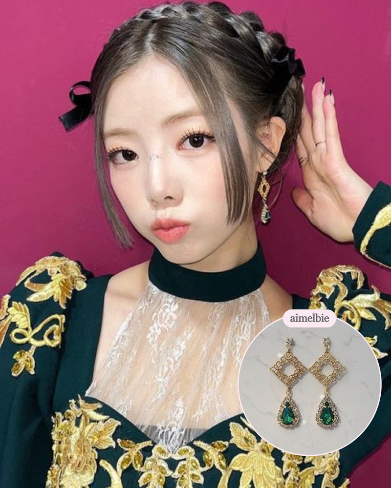 エメラルドオリエンタルロイヤルピアス / Emerald Oriental Royal Piercing (Purple Kiss Goeun Piercing)