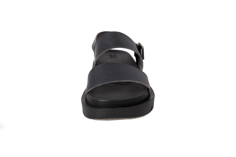 サントリーニサンダル552/Santorini Sandals Leather Black 552