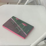 ピンクチェアレザーノート/Pink chair leather note