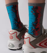 LANDING Midcalf socks (3 pair in - Gradient Red, Cyan, Blue)