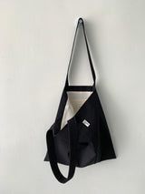 Oxford simple line bag - black