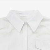 メフ シャーリング クロップド シャツ / Meff shirring cropped shirt